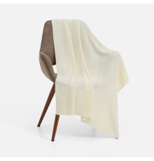 Плед Quadrisma, белый (молочный)