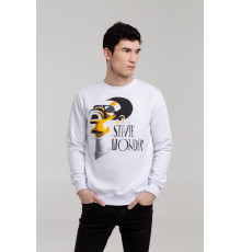 Толстовка «Меламед. Stevie Wonder», белая