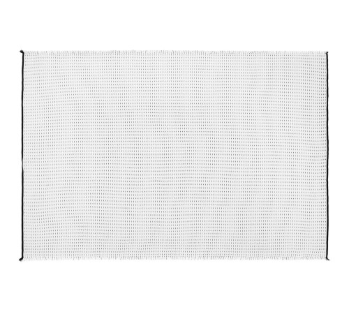 Плед Fringy, белый с черным