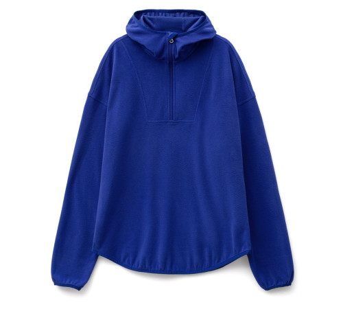 Анорак флисовый унисекс Fliska, ярко-синий