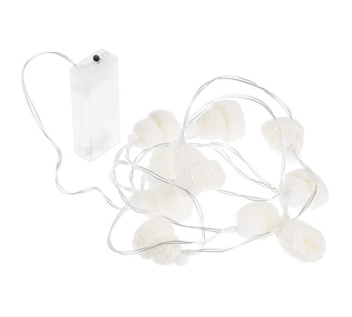 Гирлянда Cosy Poms, белая