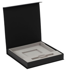 Коробка Memoria с ложементом под ежедневник и ручку, ver. 2, черная