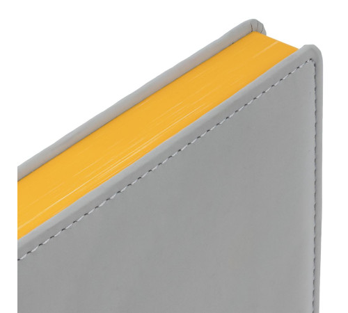 Ежедневник Spain Shall на заказ, недатированный, серый с желтым