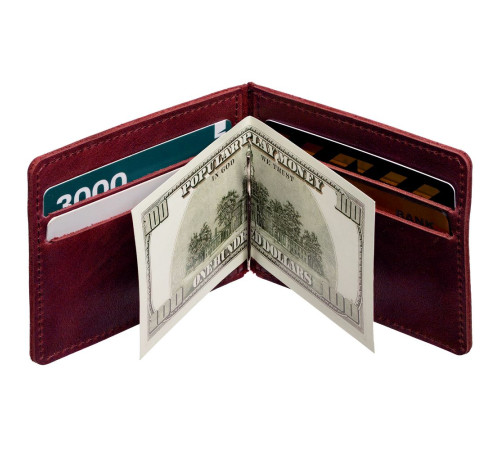 Зажим для купюр Apache, темно-красный