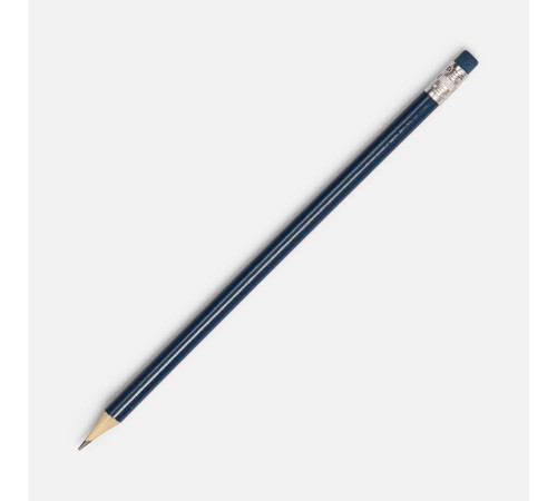 Карандаш простой Hand Friend с ластиком, темно-синий