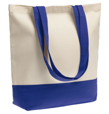 Сумка для покупок на молнии Shopaholic Zip, неокрашенная с синим