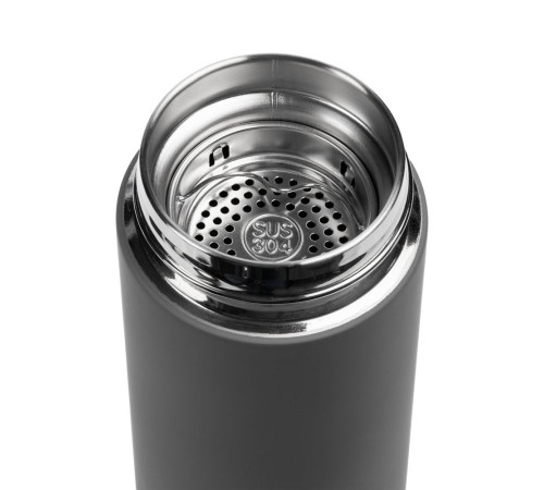 Термос с ситечком Percola, серый