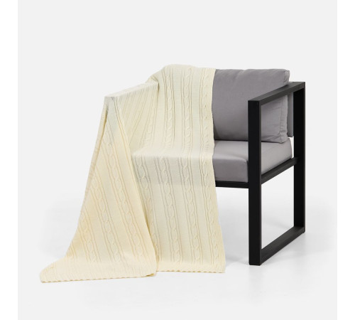 Плед Remitti, белый (молочный)