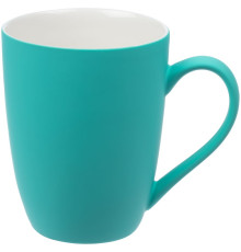 Кружка Good Morning с покрытием софт-тач, ver.2, бирюзовая