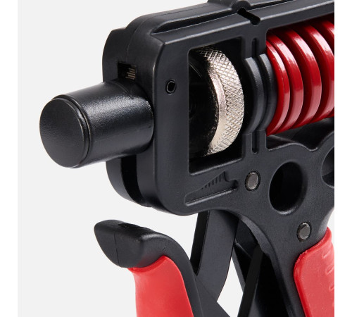 Эспандер кистевой пружинный Motive Power, черный с красным