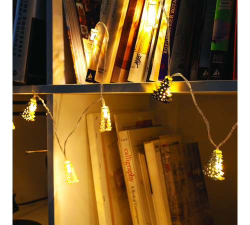 Светодиодная гирлянда Golden Lights, золотистая