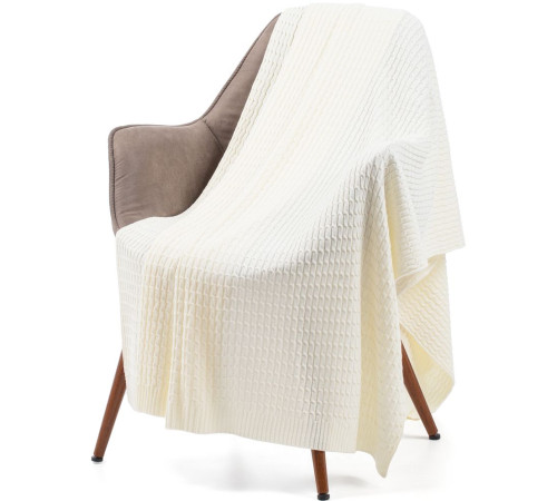 Плед Slumberland, белый (молочный)