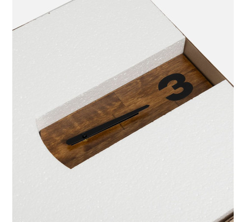 Часы TimeLord, черные с коричневым