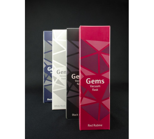 Термос Gems Black Sapphire, сапфир (синий)