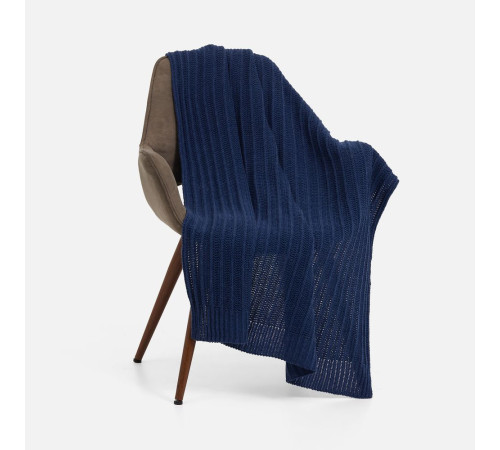 Плед Termoment, синий меланж