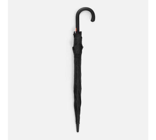 Зонт-трость Hidecolor с цветными спицами, черный с оранжевым