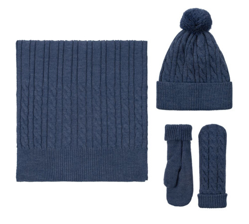 Варежки Heat Trick, синий меланж