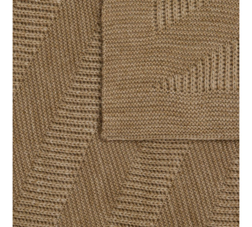 Плед Locus Solus, коричнево-бежевый меланж