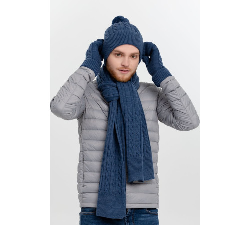 Варежки Heat Trick, синий меланж