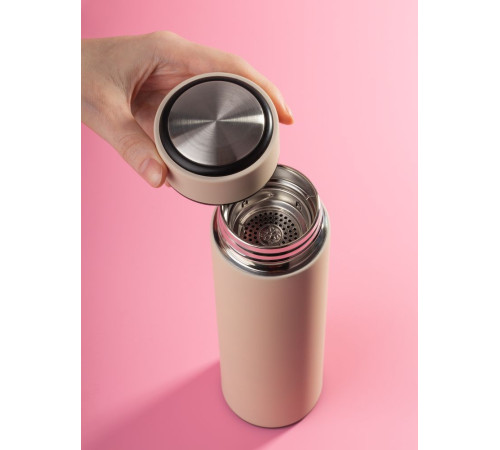 Термос с ситечком Percola, бежевый