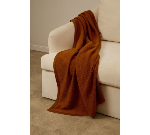 Плед Ornato, оранжевый (светлое золото)