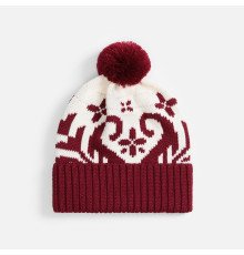 Шапка Wintertude, красная с белым