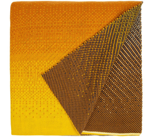 Плед Dreamshades, желтый с коричневым