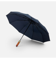 Зонт складной Cloudburst в подарочной упаковке, темно-синий