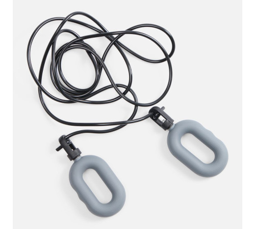 Мультифункциональная скакалка с эспандером Multi McFly, серая