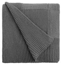 Плед Chess Queen, ver.2, серый меланж