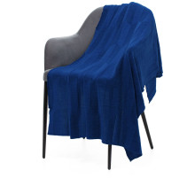 Плед Rombus, темно-синий (кобальт)