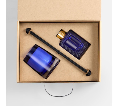 Набор Fragnola, пряная древесина и кардамон, темно-синий