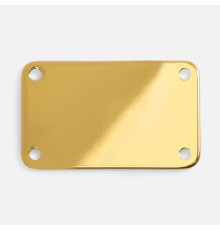 Шильдик металлический Furo, золотистый глянцевый