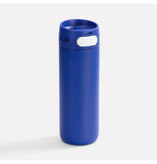 Термостакан X1 с цветной кнопкой, синий с белым