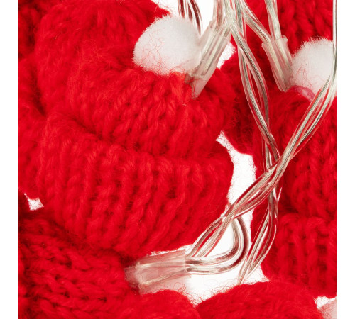 Гирлянда Cosy Poms, красная