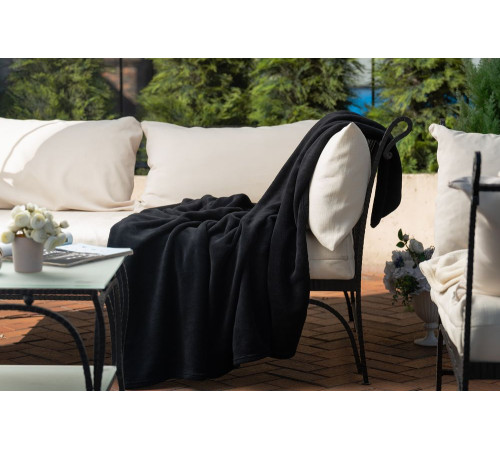 Плед Plush, черный