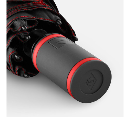 Зонт складной AOC Mini с цветными спицами, красный