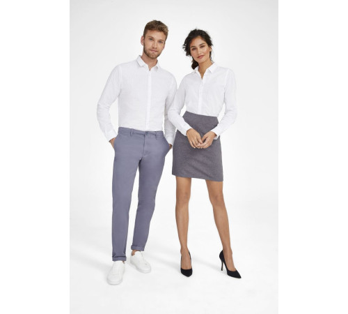 Рубашка мужская Becker Men, белая с темно-синим