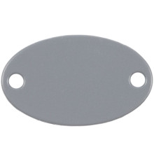 Шильдик металлический Alfa Oval, серый