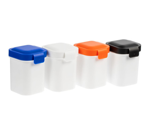 Ланчбокс для снеков Lunch Crunch, белый с синим