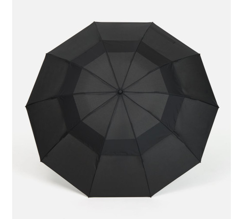 Зонт обратного сложения twoGether с двойным куполом, черный