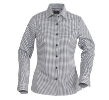 Рубашка женская в клетку Tribeca Ladies, черная