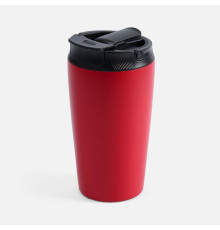 Термостакан с двумя поильниками Duetta, красный