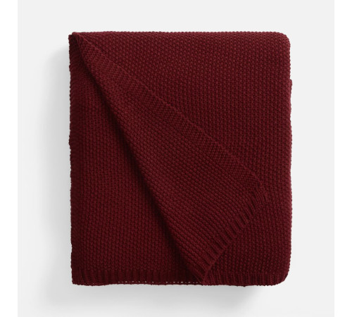 Плед Longview, темно-красный (винный)