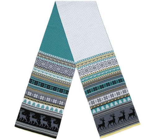 Шарф Mirakler, зеленый с желтым