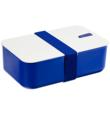 Ланчбокс Lunch Hour, белый с синим