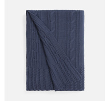 Плед Remitti, серо-синий (сланец)