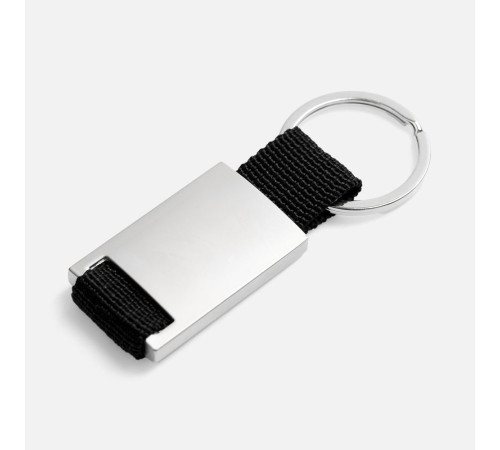 Брелок Inlet с тканевой вставкой, черный