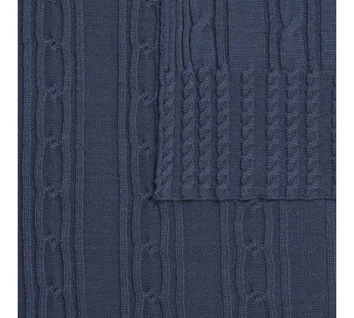 Плед Remitti, серо-синий (сланец)