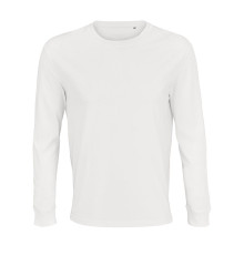 Футболка унисекс с длинным рукавом Pioneer LSL, белая
